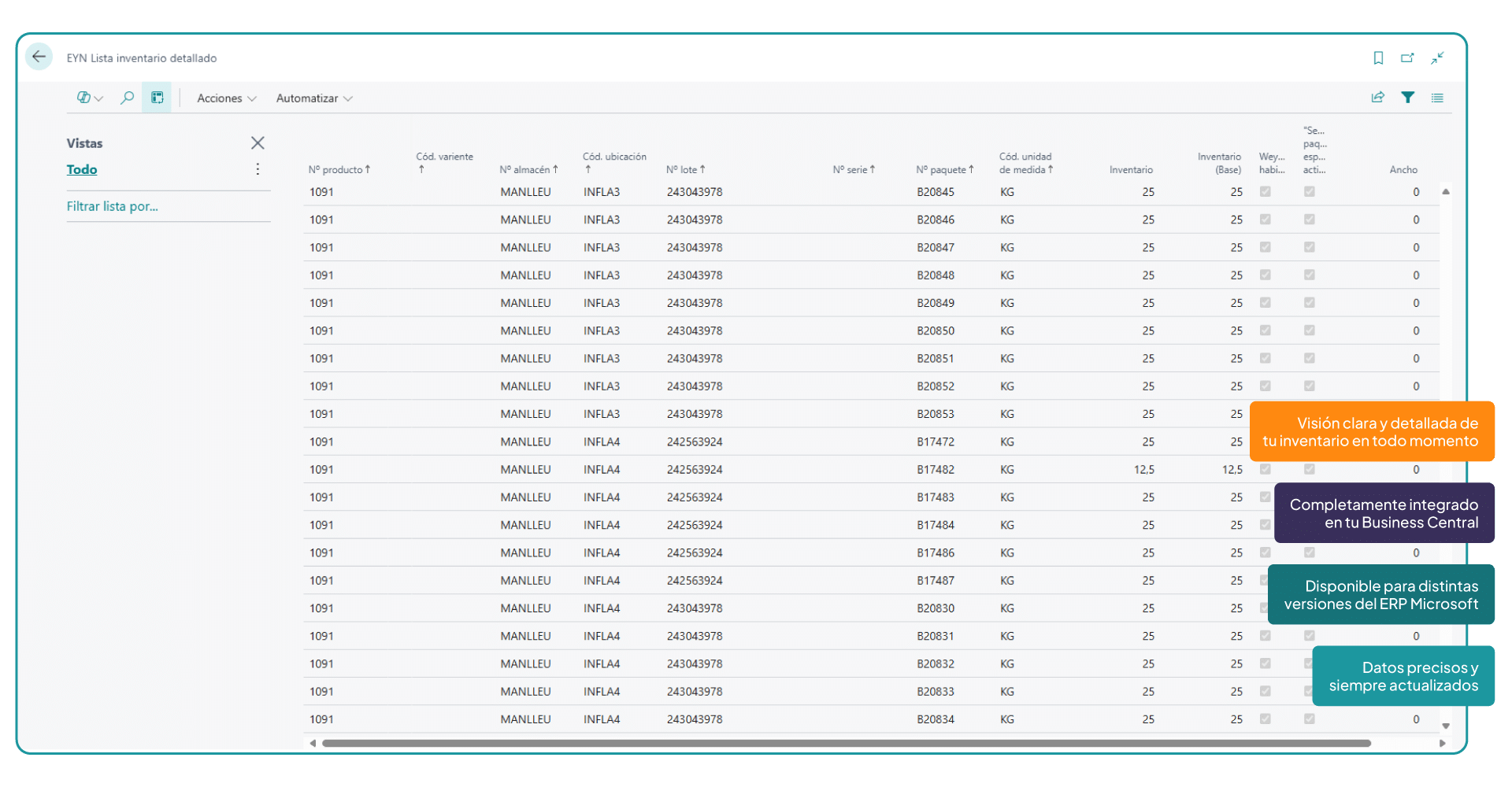 Detailed Inventory